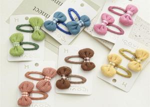 China ins DIY girls accessories kids fabric BB clip headpiece clipped handmade fringe clip hair accessories factory