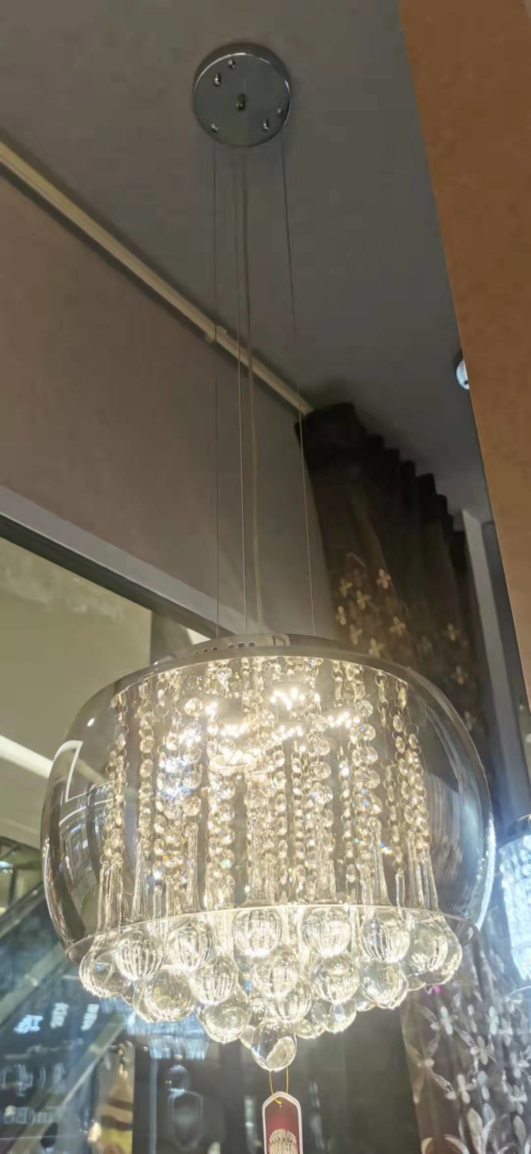 Indoor Living Room Modern Crystal Pendant Light Luxury Bright