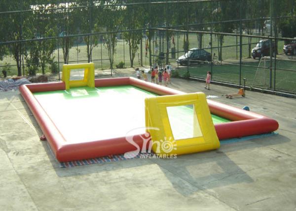 Adult N children giant interesting water inflatable football field for outdoor