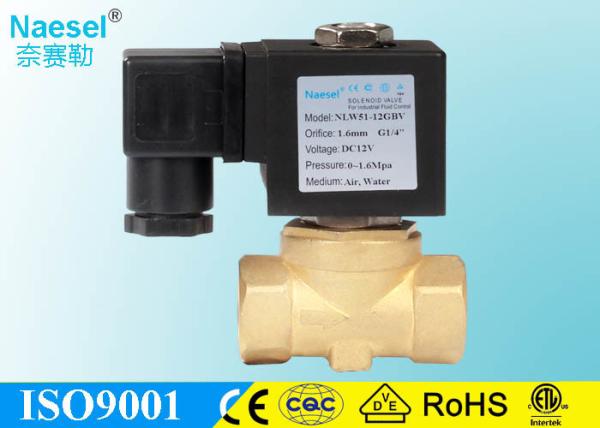 12mm Orifice EMC Solenoid Valve , Brass / Stainless Steel Solenoid Pressure
