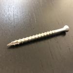 10G x 65mm Wood Deck Screws Stainless Steel Countersunk Screws Ribbed Head T17