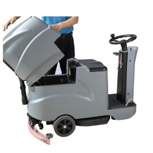 China PE 75L Tank Battery Ride On Floor Scrubber Dryer factory