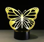 Butterfly 3D Night Light 7 Colors Change with Remote Control As Birthday Gifts