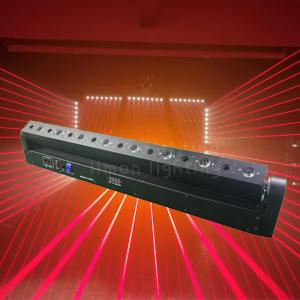 China American Dj Disco Lights 8 Eyes 500mW Red LED Laser Beam Bar Light for sale factory