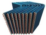 Refrigeration Chiller Condenser Coil Water Cooled Louver Fin