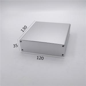 China 120*35*130mm Sandblasting Square Extruded Aluminum Electronic Enclosures factory