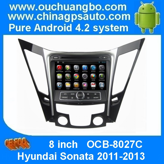 Ouchuangbo Car GPS Sat Navi for Hyundai Sonata 2011-2013 Android 4.2 DVD USB 3G Wifi Multimedia System OCB-8027C