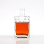 Customize Sealing Type Empty Clear Glass Liquor Bottle 700ml 750ml Vodka Rum