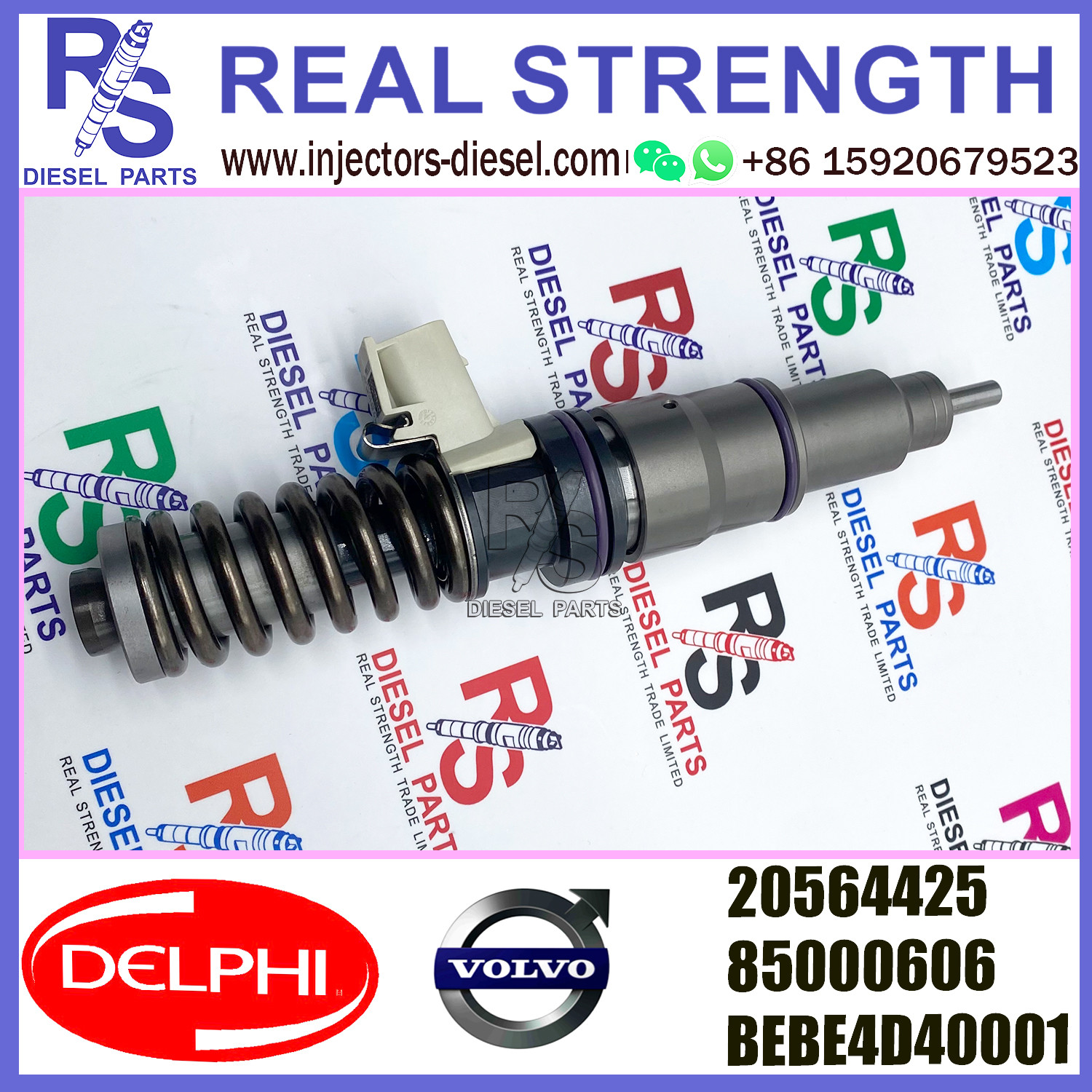 DELPHI 4pin 20564425 85000606 Diesel pump Injector V-O-L-V 20564425 85000606 BEBE4D40001 E3.18 for V-O-L-V D12 JAPAN BUS