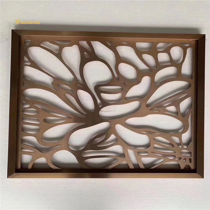 PVD Rose Coated Stainless Steel Room Divider SS201 Material DIN Standard