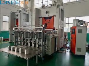 China High Productivity Aluminum Foil Container Production Line with Siemens Motor LK-T130 factory