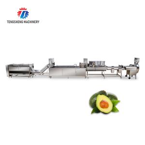 China Industrial Fruit And Vegetable Processing Line Brush Bubble Cleaning Drying Selection And Cutting factory