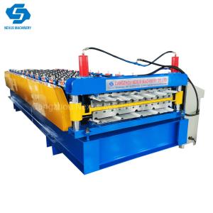 China Building Material Making Machinery Metal Roof Panel Double Layer Roll Forming Machine factory
