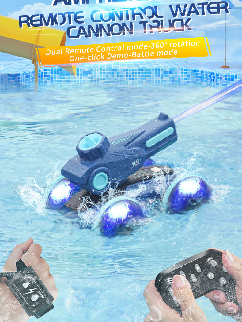 Automatic Water Suction Remote Control Vehicle with Indoor-Outdoor and Water Spray