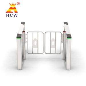 China Customized Turnstile Security Gates 30W Swing Barrier Gate With Card Reader factory