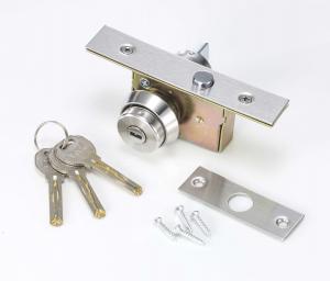 China Single Cylinder SUS201 Face Plate Glass Door Lock Aluminum Frame factory