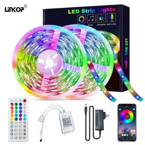 China Bluetooth Music Rgb Light Strip Set 5050 24v 40m 640 Lamp 44 Key Led Smart factory