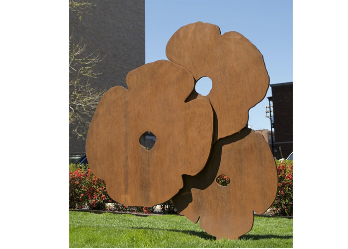 Contemporary Rusty Welding Garden Corten Steel Leaf Sculpture