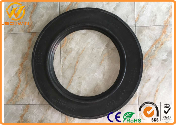 Big Road Safety Control Plastic Traffic Barriers / Drum With Rubber Base