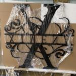 Metal Fashion Laser Cutting Iron Rectangle 0.2in Decorative Front Doors Wrought