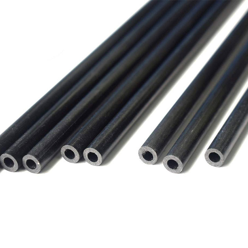 Fishing 3K Plain Twill Round Solid Carbon Fiber Tube High Strength
