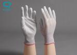 Breathable Palm Coated Gloves , ESD Disposable Gloves With Great Flexibility