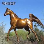 Outdoor Custom Bronze Sculpture 190cm Arabian Horse Sculpture