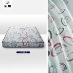 Fashionable White Printed 70gsm Mattress Covering Fabric Good Ventilation