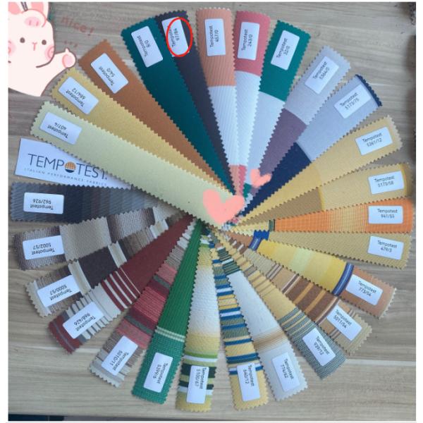 China Factory Wholesale 120cm Width Waterproof 100% Solution Dyed Acrylic Awning