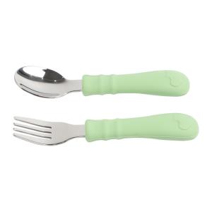 China Baby Silicone Food Feeder Spoon and Fork Customized Silicone Products Heat Insulation factory