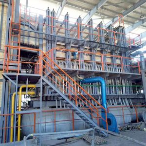 60TPD Industrial Glass Furnace Automatic control Melting Furnace Construction