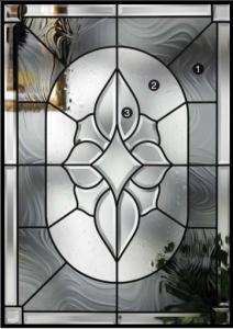 China 25.4MM 1000MM Arched Leaded Decorative Stained Glass Patina Caming factory
