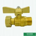 Elbow Handle Single Union Ball Valve Male And Female Brass With Male Threaded