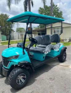 China Powerful 60V 100AH Electric 4 Seater Golf Cart Driving Range Up To 90km factory