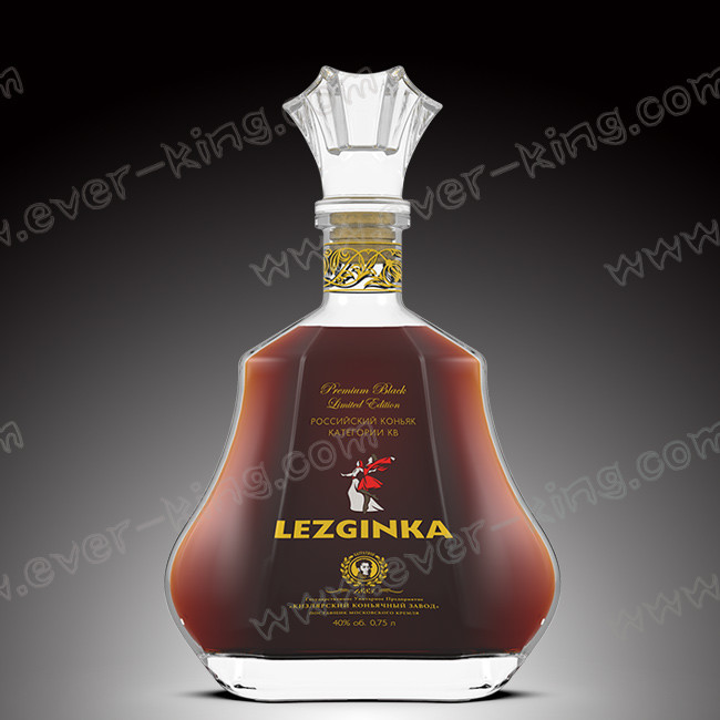 OEM ODM Glass Wall 5mm Cool Alcohol Bottles For Spirits