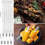 Silver BBQ Utensil Set Heatinsulated Antirust With Storage Bag