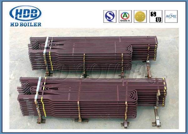 Anti Corrosion Industrial Boiler Superheater Tube , Fuel Gas Superheater High