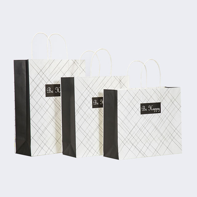 Sustainable Custom Color Food Takeaway Packaging Kraft Paper Bag with Handle 16x6x12inches