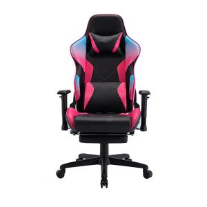 China Flowing Light And Color Luxury PU Leather Racing Gaming Chair for Computer Gamer factory