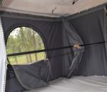High quality single layer fiberglass shell hard cover canvas roof top tent with