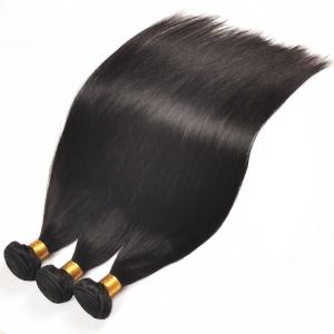 China 1B Color Raw Brazilian Human Hair Bundles Extensions With Thick Bottom factory