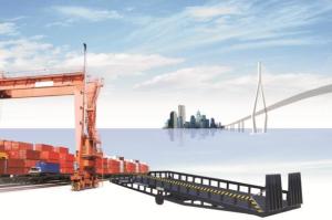 China Hot sale! Mobile hydraulic dock ramp DCQY6-0.8-forklift cargo handling auxiliary equipment factory