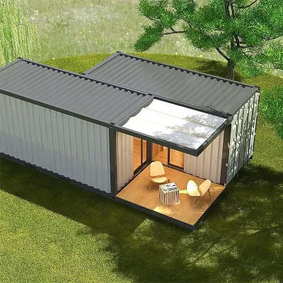 Customized Color Expandable Container House with Light Steel Frame and Construction