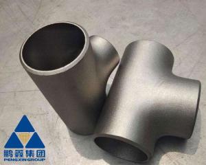 China Carbon Steel Straight Tee fittings, A234 WPB 10 Inch x SCH 40 , T type fittings change the fluid direction factory