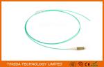 Fiber Optic Pigtail LC OM3 10Gig. Aqua 0.9mm Simplex LSZH 1.5 M 50/125 um