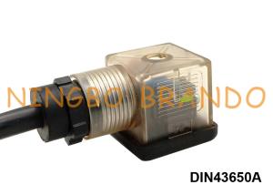 China DIN 43650 Form A Solenoid Valve Coil Connector With Cable DIN 43650A factory