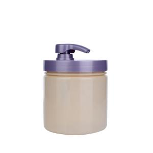 China 250ml Champagne-Colored cylindrical smooth with purple pump for shampoo lotion bottle factory