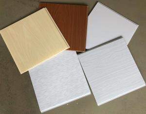 China Laminate PVC Ceiling Board Pure White PVC Panel Matte White PVC Ceiling Wall Panel factory