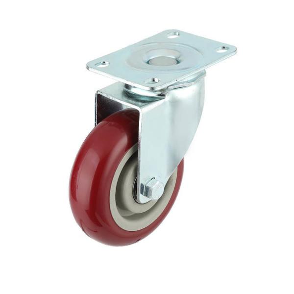3-5 Inch Height Adjustable Heavy Duty Caster with Rotating Wheel and Threaded