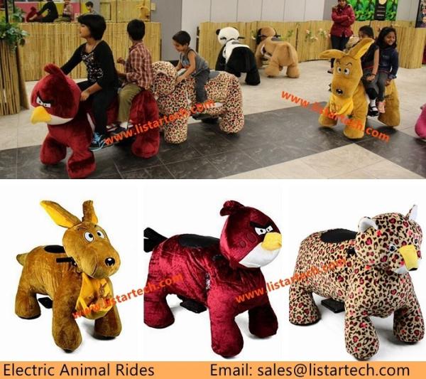 Animal Rides Electric Stuffed Animal Children Ride on Pedal Car Rent for
